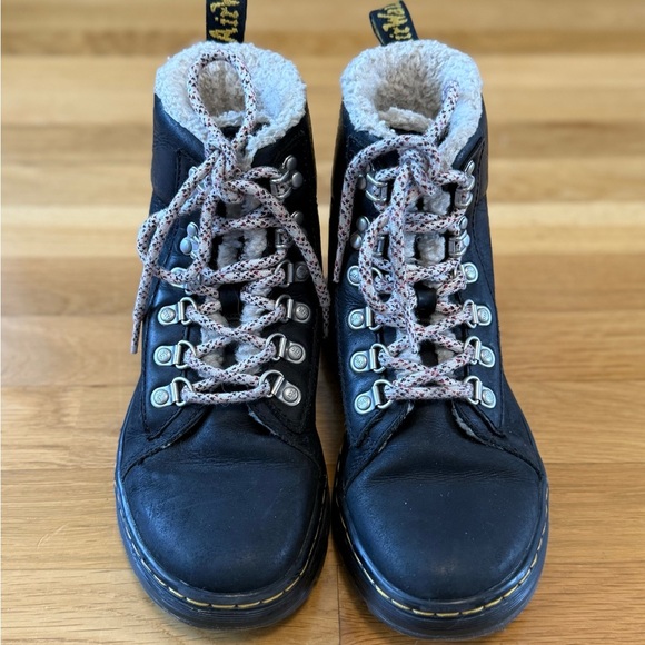 Dr. Martens Combs Wyoming Shearling Lined Lace Up Ankle Boots Docs Combat US 5L - Picture 10 of 13